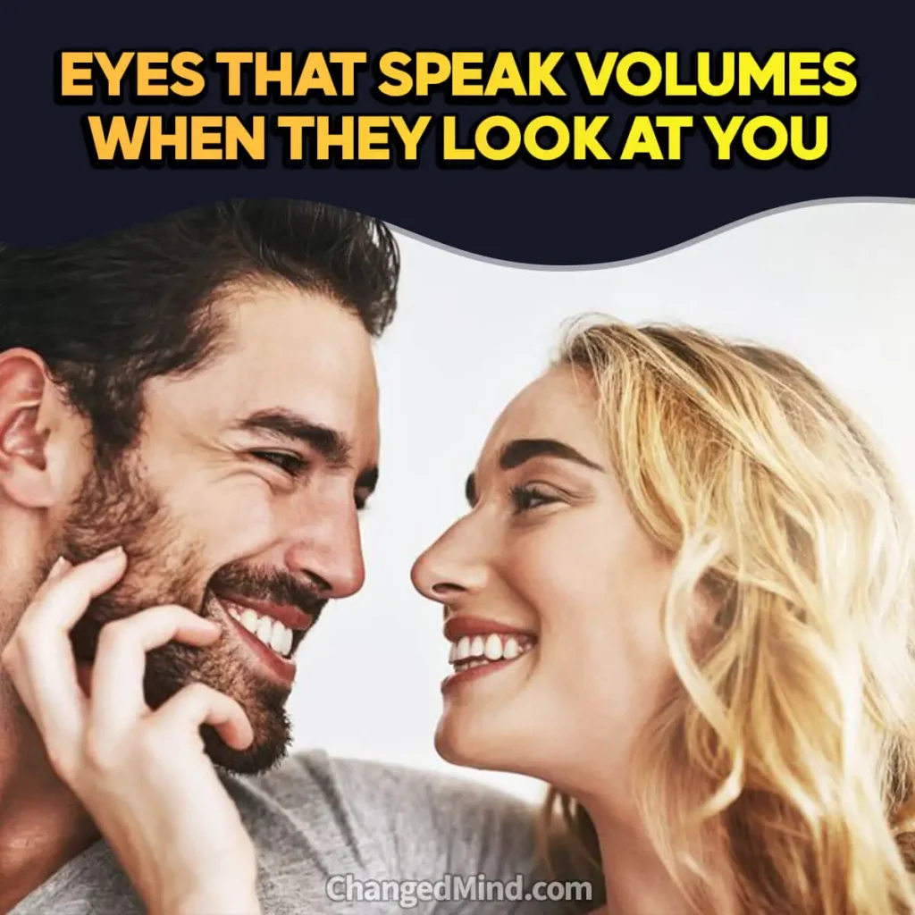 Eyes that speak volumes when they look at you