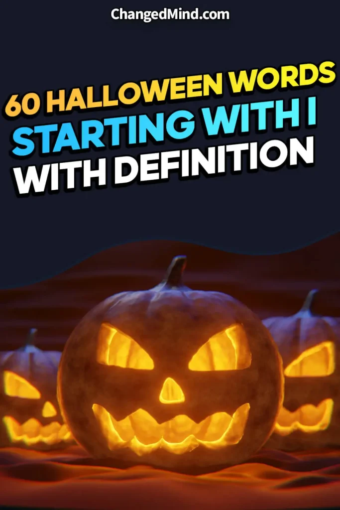 Halloween Words That Start With I