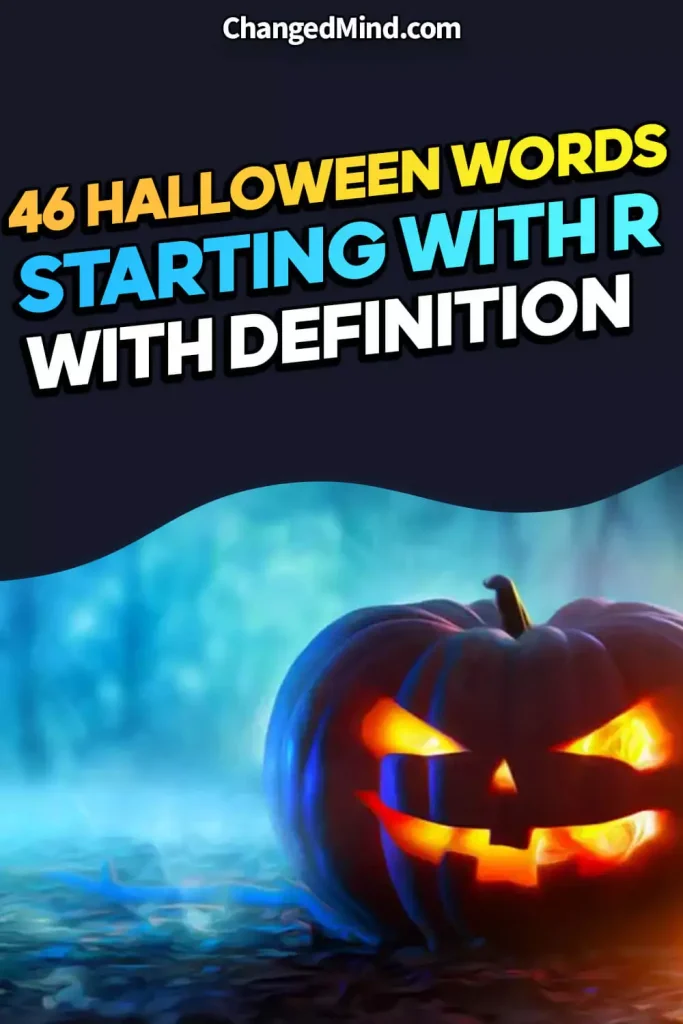 Halloween Words That Start With R