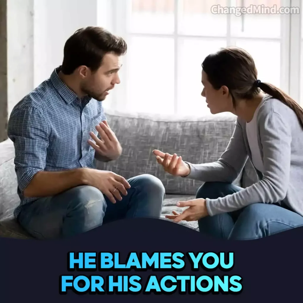 Signs He Is Not Sorry For Hurting You He blames you for his actions