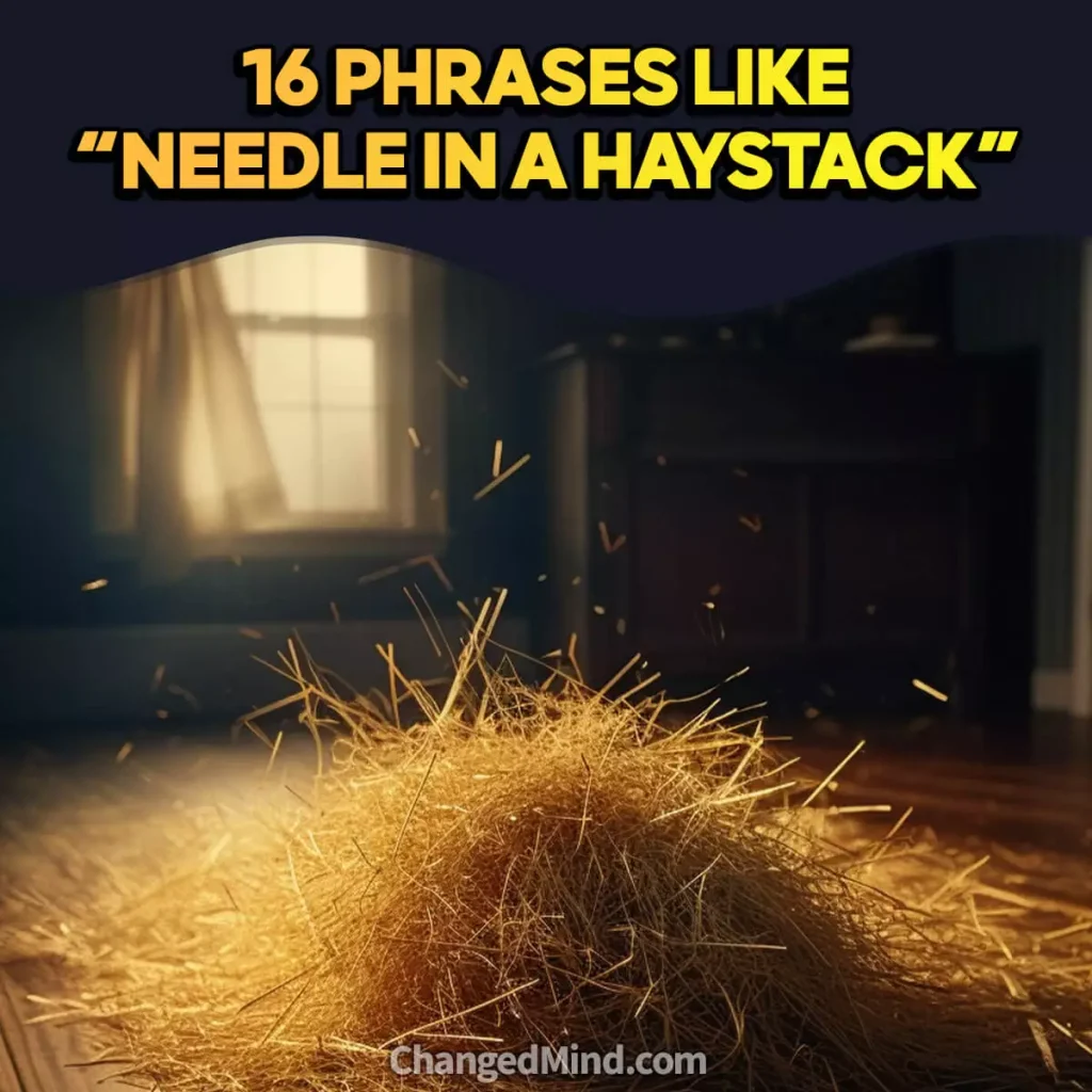 Phrases like “Needle in a Haystack”